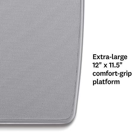 Thinner by Conair Bathroom Scale for Body Weight, Extra-Large Analog Scale Measures Weight Up to 330 Lbs. in Silver