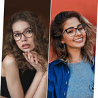 HIGHLIKE 3-Pack Reading Glasses for Women Stylish Oprah Cat-Eye Spring Hinge Readers Anti Blue Light Eyestrain/Glare/UV