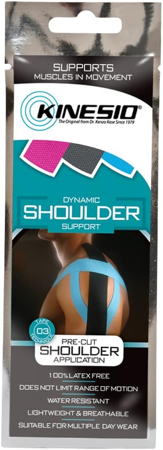 Kinesio Tape - Pre-Cut Shoulder Support - Optimized Athletic Tape Strips