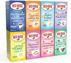 Red Rose Sweet Temptations Dessert Tea Variety Pack, Zero Sugar, Caffeine-Free Flavored Delicious Beverage Herbal Tea, 18 Count Pack of 8 Fruit Naturally Flavored Herbal Tea Gift Set