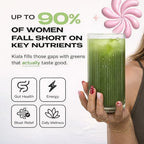Kiala Nutrition Super Greens, Organic Greens Powder with Spirulina & Chlorella for Digestion, Gut Health, Immunity, Adaptogens, Energy, Gluten Free, Vegan, Sugar Free, Watermelon Slush, 30 Servings