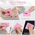 GAOY Lint Free Nail Wipes, 400 Pcs Nail Polish Remover Pads, Non-Woven Cotton Pads Gel Cleaning Wipes, Manicure Supplies for Professional Salon and DIY Art