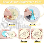 20 PCS Cupcake Toppers - Round Thank You Discs, Mirror Acrylic Cake Picks & Charm Cake Decoration Party Supplies