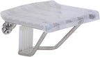 HanDuo Plastic Shower Chair Foldable Wall Mounted - Folding Bathroom Stools and Seats - Bath Bench for Bathing/Showering, Elderly, Disabled