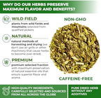 50 Bags Broadleaf Plantain Leaf Herb Tea (Plantago Majoris Folia) Plantain Leaves Tea - 50 Count 1.5 g Bags Llanten