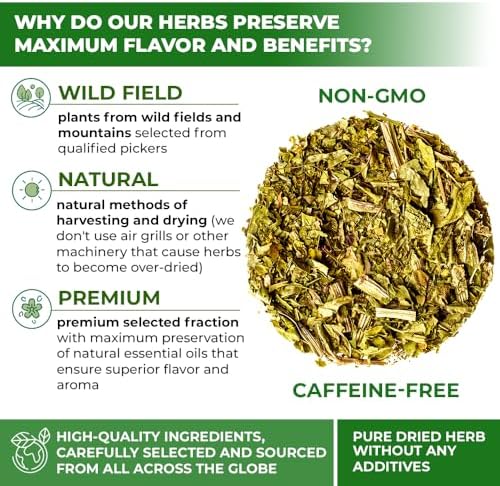 50 Bags Broadleaf Plantain Leaf Herb Tea (Plantago Majoris Folia) Plantain Leaves Tea - 50 Count 1.5 g Bags Llanten