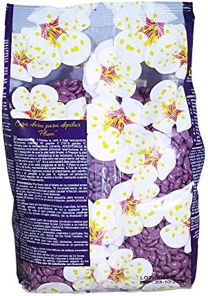 Waxness Film Hard Wax Beads Plum 2.2 lb (1 kg) – Stripless Professional Hard Wax with Plum Scent for Face & Body, Smooth Application – Made in Italy