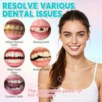 Temporary Dentures for Women and Men - Moldable Silicone False Teeth, Upper & Lower Veneers Set for At-Home Smile Fix