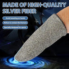 2 Pairs Gaming Finger Sleeves for Mobile Games - Ultra-Thin Breathable Anti-Sweat Thumb Sleeves - High Sensitivity Touch Screen Finger Covers for PUBG, Call of Duty, Mobile Legends