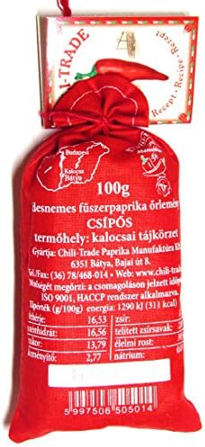 Hungarian Paprika Premium Quality Sweet/Hot/Smoked (Origin: Kalocsa,Hungary) (Hot, 100g)