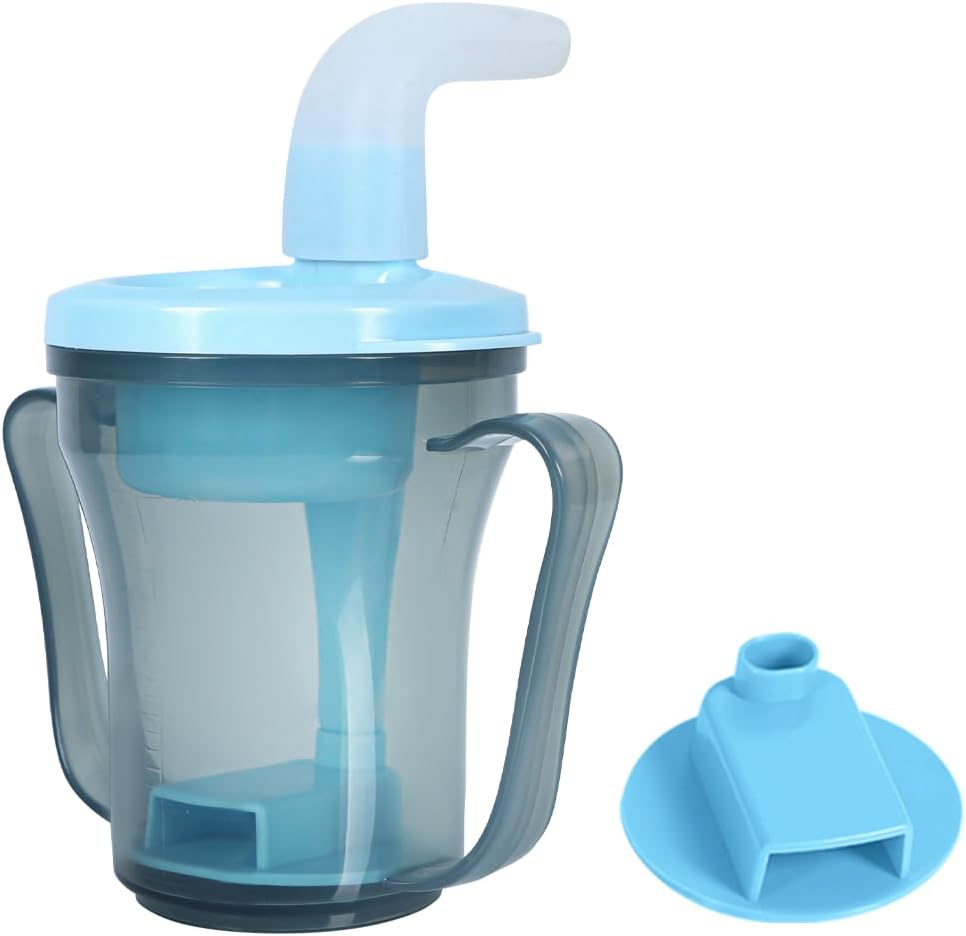 Dysphagia Regulating Drinking Cup for Swallowing and Disorders People,Dispenses 5cc or 10cc of Liquid Each Time,Helps to Prevent Choking