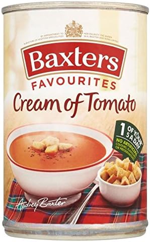 Baxters Favourites Cream of Tomato Soup (400g) - Pack of 6