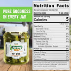 Jersey Pickles - Hot Dill (Half Gallon) - Fresh, Keto-Friendly, and Perfect for Snacks, Sandwiches, or Salads – The perfect Pickle Jars Cornichon for Families or Gatherings