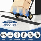LIEKUMM 1" Rise Odorless Threshold Ramp for Doorways, Wheelchair Ramp with 3500 lbs Capacity, Portable Door Ramp for Electric Wheelchairs, Strollers, Garage, Robot Vacuums, Black