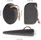 SAMEBUTECO Natural Volcanic Pumice Stone for Feet Pumice Cleaning Stone for Sole of The Foot,Edges of The Foot,Toe Seams Deep Clean,Foot Scrubber for Dead Skin Remover 3 Shapes