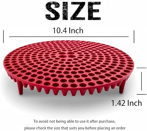 10.4" Heavy Duty Grit Trap (2-Pack) & Wash Mitt Kit - Premium Car Wash Bucket Filter Insert, Dirt Separator, Fits 3-5 Gallon (Red Kit)