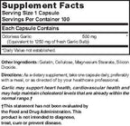 Nature's Blend Odorless Garlic 1,250 mg 100 Caps