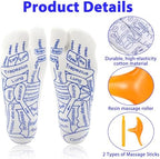 Reflexology Socks with Massage Tool, Foot Relief and Acupressure Reflexology Foot Massage Socks, Unisex Pressure (Large Size)