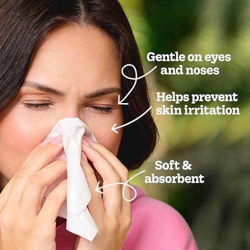 Kleenex Ultra Soft Facial Tissues, 4 Cube Boxes, 60 Tissues per Box, 3-Ply (240 Total), Packaging May Vary