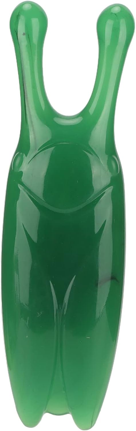 High Bridge Nose Scraper, Resin Nose Massager for Reducing The Sides of The Nose, Face Nose Gua Sha Ool for Shape Puffiness Reducing (Green)