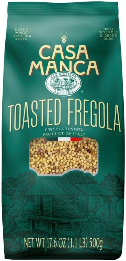 San Giuliano Casa Manca Toasted Fregola Semolina Pasta, 1.1 Pound