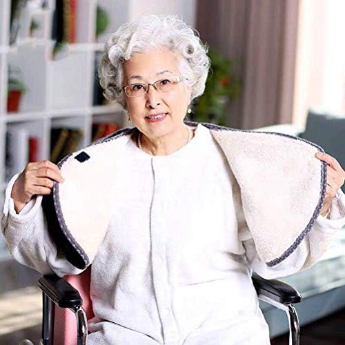 YOMQLJXB Plus Velvet Thickened Wheelchair Care Shawl, bedridden Patient Shoulder Warm Blanket Cloak Shoulder Blanket, Suitable for Aged Care Products