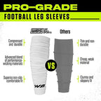 We Ball Sports Football Leg Sleeves Calf Compression for Men, Athletic Shin Splint Support - One Pair