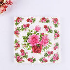Flower Paper Napkins,Luncheon Party Napkins Serviettes 40 Count 2-Ply, 13 x 13 Inch