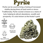 Amazing Gemstone Pyrite Raw Crystals and Healing Stones, Natural Rocks For Tumbling - DIY Raw Stones And Crystals (1 Piece)