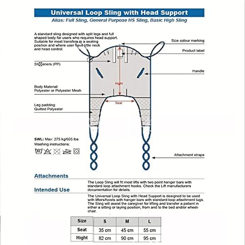 Transfer Nursing Sling Full Body Mesh Lift Sling, Lifting Aid Straps for Transfer,for Shower Home Use Electric Transfer Belt, Toileting Transfer Slings 600 Lbs Weight Capacity