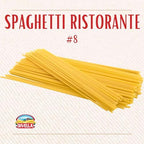 Divella Spaghetti Pasta #8, 16 oz. (Pack of 8) - Authentic Italian Pasta Made with Durum Wheat Semolina, Perfect ‘Al Dente’ Texture for Every Dish