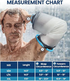 Blue Shoe Guys Reusable Waterproof Picc Line Sleeve Cover For Upper Arm, L/XL for Proper Wound Protection Picc Line Shower Cover and Waterproof Sleeve Protector for IV, Shower sleeve for Upper Arm