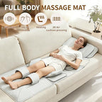 Full Body Massage Mat with Heat,Back Massager Pad with Detachable Shiatsu Neck Massager,3D Body Stretching & Lumbar Traction,4 Vibrating Motors,2 Heat Levels,Gifts for Men Women