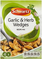 3 x Schwartz Garlic & Herb Wedges Recipe Mix (1.3 oz / 38g)