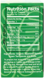 Haiku Organic Tea, Japanese Sencha Green, 16 Teabags (Pack of 6)