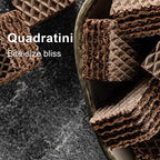 Loacker Quadratini Premium Double Choc Wafer Cookies, 250g/8.82oz (14305)