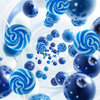 32 Pack Something Blue Twisty & Swirl Lollipops - Lollipop Candy Individually Wrapped Bulk for Wine Day - Candy Swirl Lollipops Suckers for Wedding, Baby Shower and Birthday