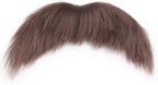 DIY Self Adhesive Fake Mustache Fake Beard Material Novelty Mustaches for Costume and Halloween Festival Party (Brown)