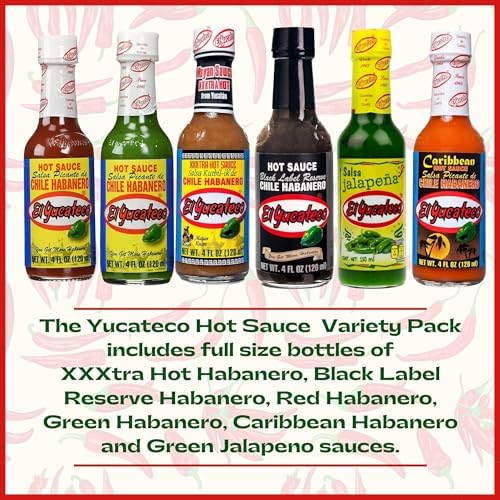 El Yucateco Hot Sauce Variety Pack - 6 Flavor