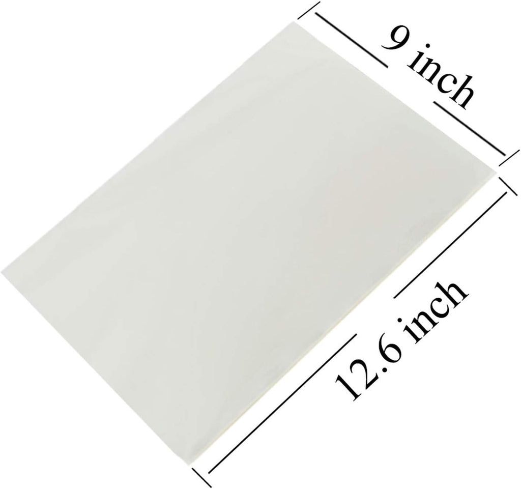 50/100/200 sheets Count Edible Rectangle Rice and Wafer Paper,9x12.6 inches for candy packaging or food decoration (50)
