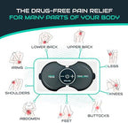 Pro 1000 Wireless Tens Unit for Pain Relief - Mini Tens Massager Portable Electric Muscle Stimulator - Deep Tissue EMS Pain Management Device - Pulse Therapy for Back Shoulder Neck Leg Arm (2 Pads)