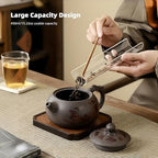 Color-Changing Yixing Purple Clay Teapot 15oz, Chinese Handmade Enchanted Dragon and Phoenix Zisha Tea Pot Gongfu Tea Set