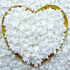 CandiJumpin Edible Stars for Cake Decorating, White Star Sprinkles Star Cake Decorations Edible Large Small White Stars Baby Shower Party Birthday Wedding Christmas Supplies 3 OZ