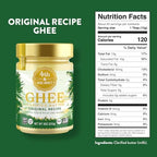 4th & Heart Original Grass-Fed Ghee, Clarified Butter, 1:1 Butter Substitute, Pasture-Raised, Lactose & Casein Free, 9 oz