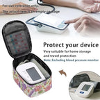 Hummingbird Blood Pressure Monitor Case Hard Carrying Medical Travel Storage Bag Universally Compatible Portable BPM Cuff Health Accessories Pouch Replacement