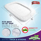 VanDuck 100% Cotton Terry Cloth Mop Pads 15x8 Inch 6-Pack (Handle is Not Included)