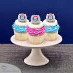 DecoPac NFL Super Bowl LX Rings, Cupcake Decorations, Officially Licensed, Football Rings, Food Safe Cake Toppers – 24 Pack
