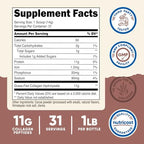 Nutricost Collagen Peptides Powder 1LB (454 G) (Chocolate) - Grass Fed Bovine Collagen Hydrolysate