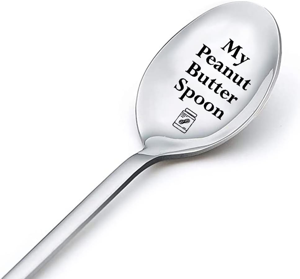 Peanut Butter Spoon Gifts for Women Men Peanut Butter Lovers Gifts for Couple Gifts for Boy Girl Gifts for Husband Pb Spoons Engraved My Peanut Butter Spoon Gifts
