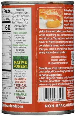 Native Forest Peach Sliced, 15 oz